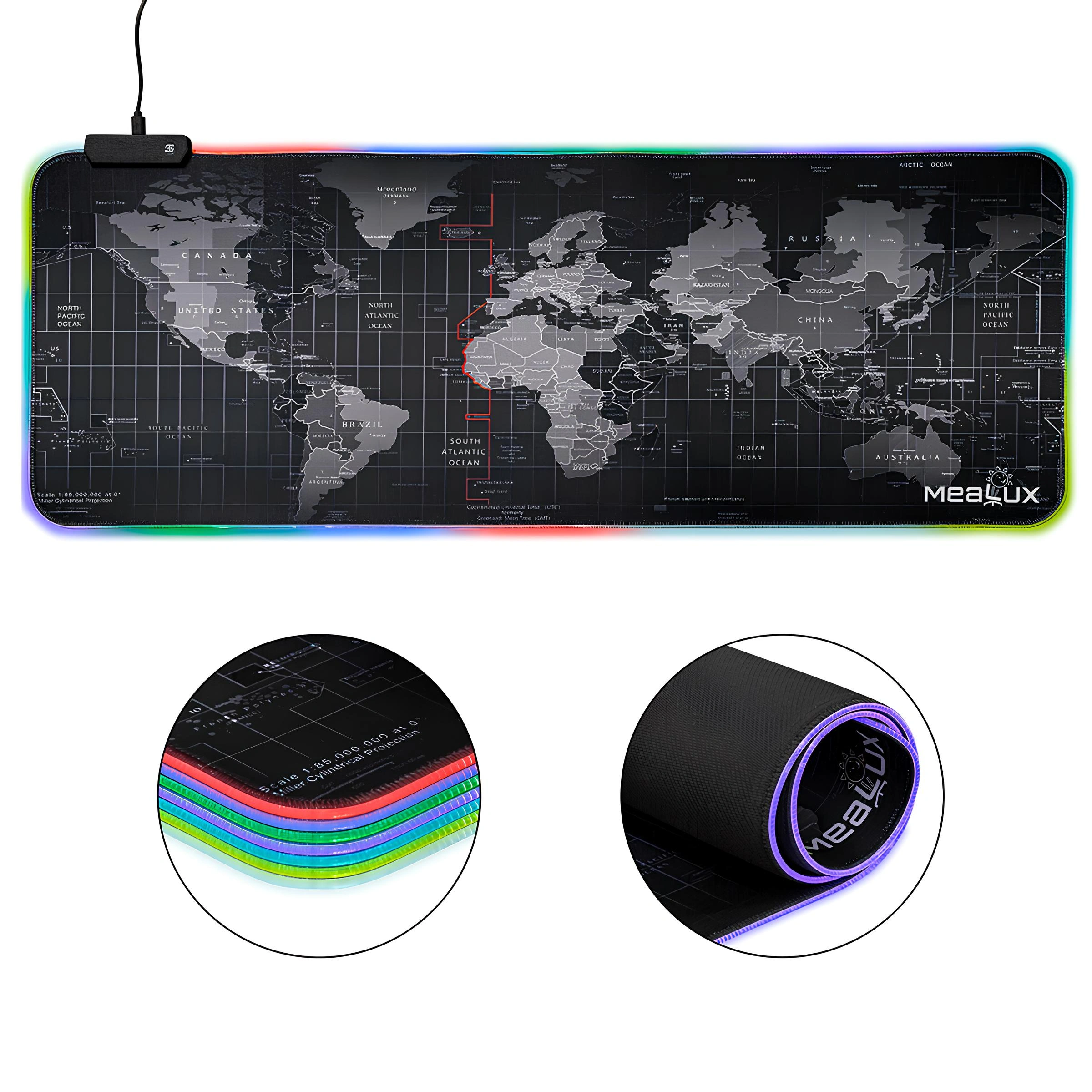 Геймерський килимок Mealux RGB V02 для миші 80х30
