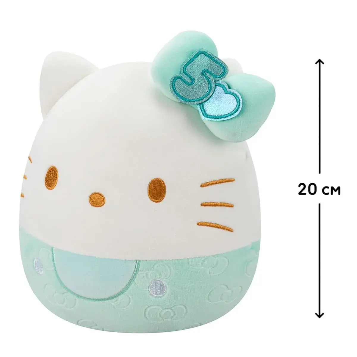 М'яка іграшка Squishmallows Хелоу Кітті в смарагдовому 20 см, SQSN00498 — фото 3