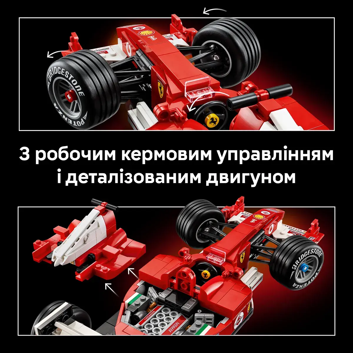LEGO ICONS Ferrari F2004 та Michael Schumacher 11375 — фото 5