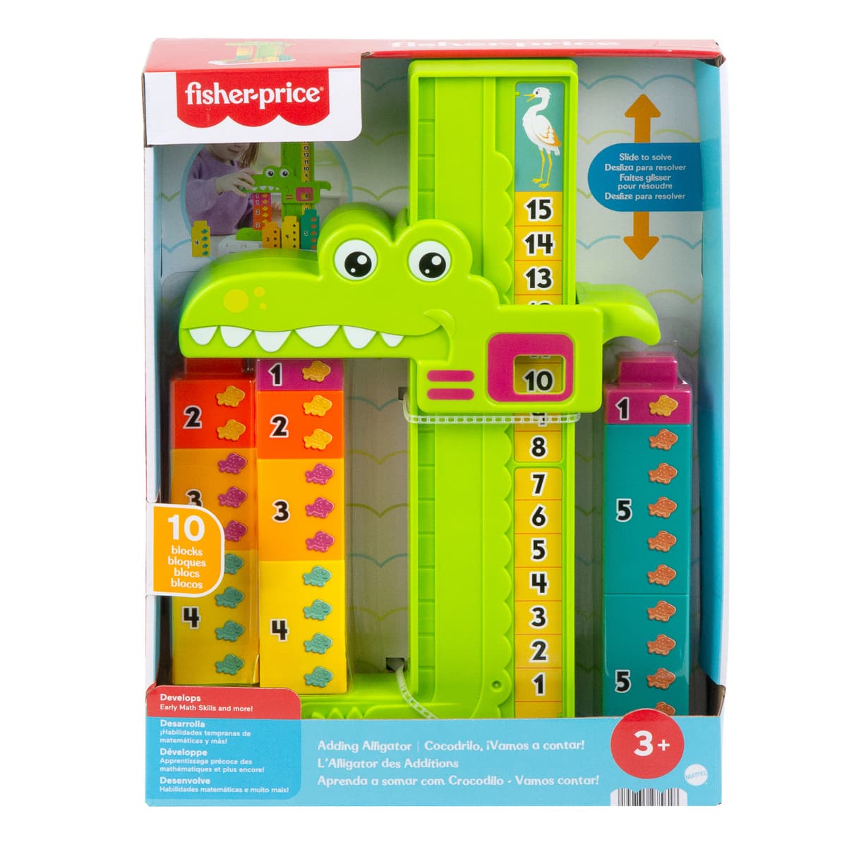 Іграшка-конструктор Fisher-Price Яскравий алігатор, JCT13 — фото 2