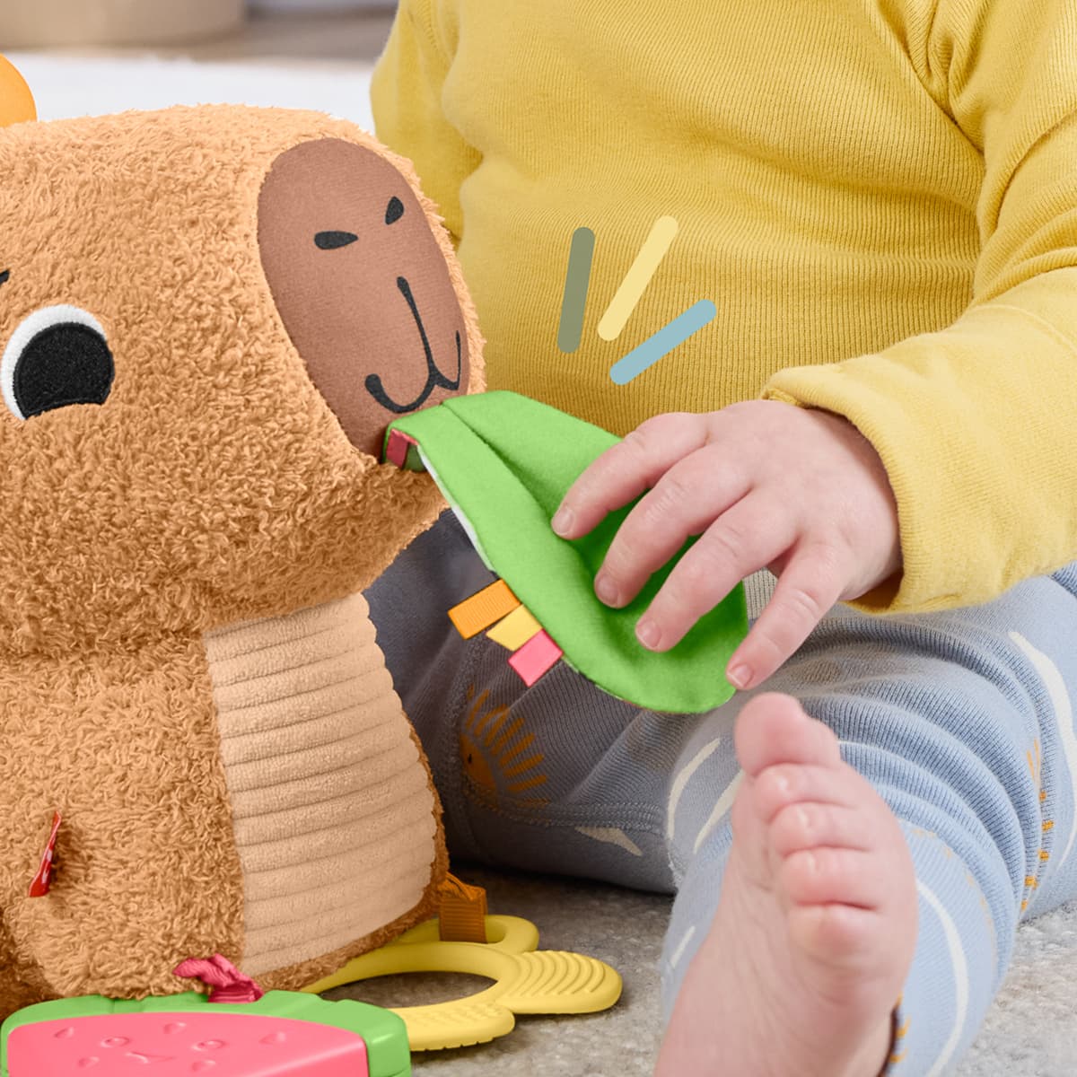 М’яка іграшка Fisher-Price Капібара, HYR54 — фото 5