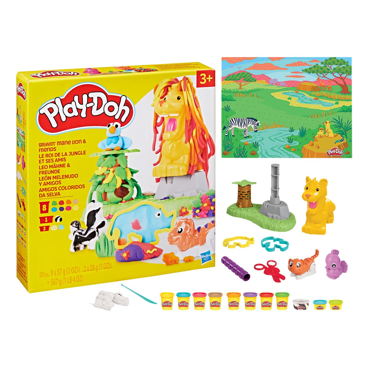 Набір для творчості з масою для ліплення Hasbro Лев та друзі PD F7221 — фото 2
