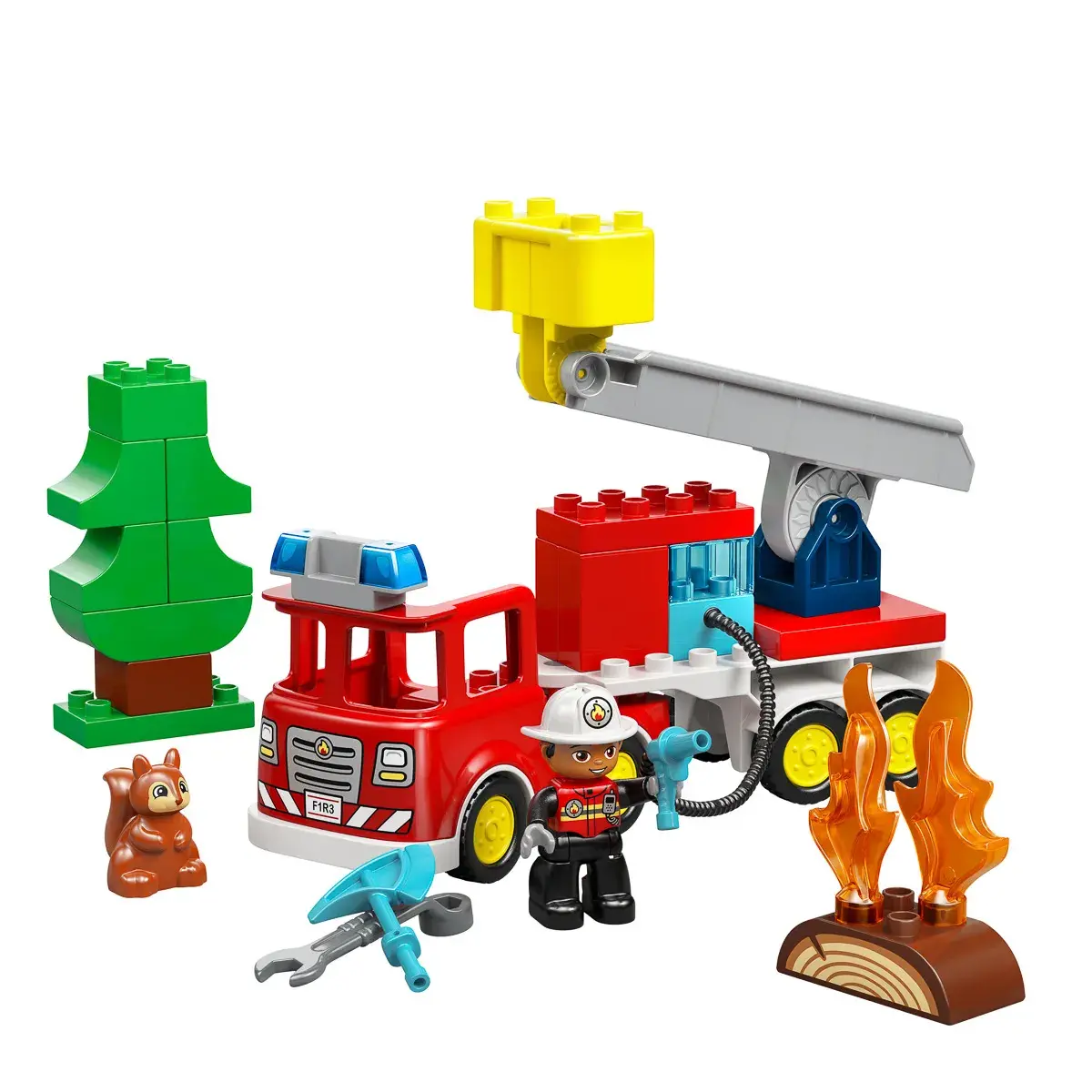 LEGO DUPLO Town Пожежна машина зі шлангом і пожежником 10473 — фото 3