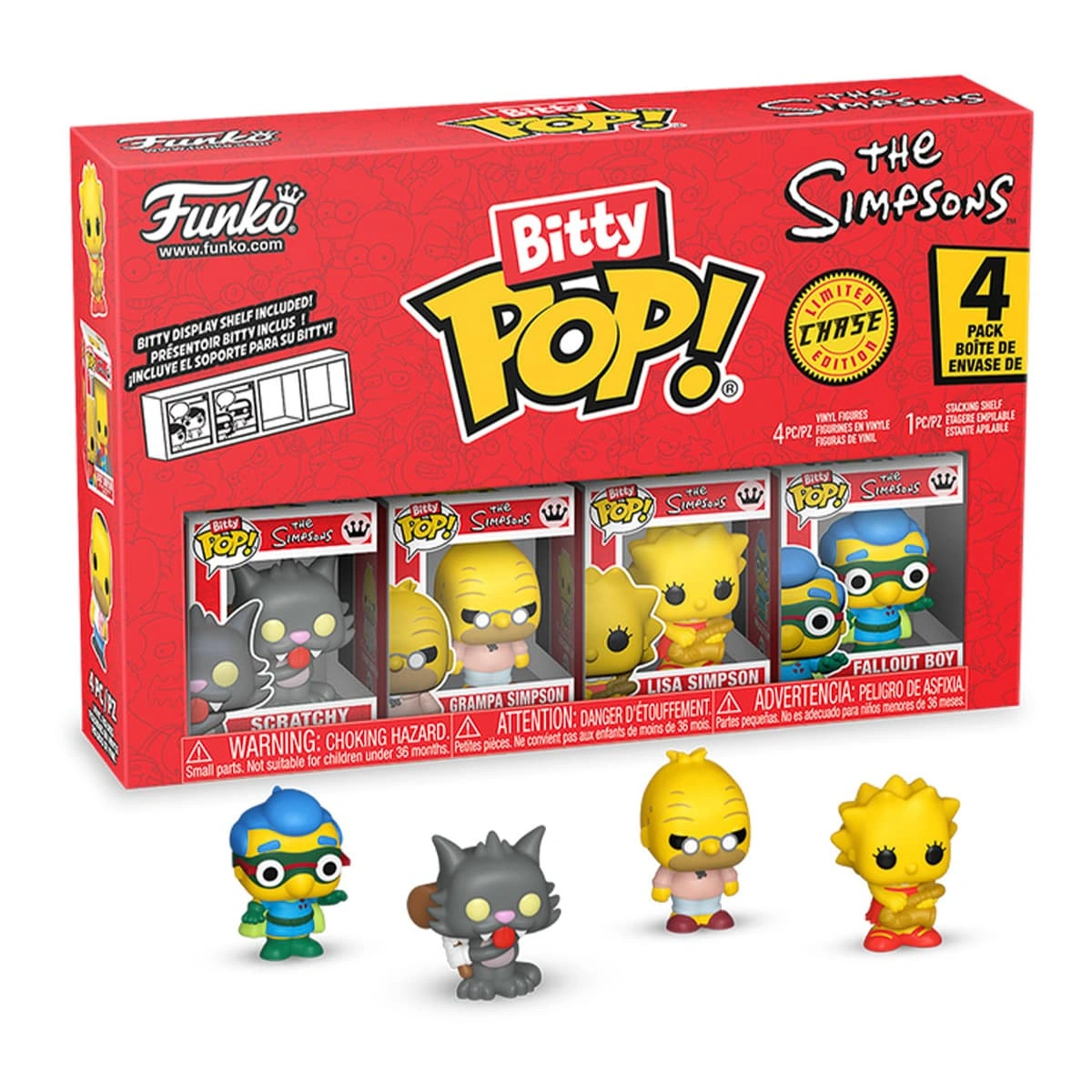 Набір ігрових фігурок Funko Bitty Pop Симпсони Сверблячка — фото 2
