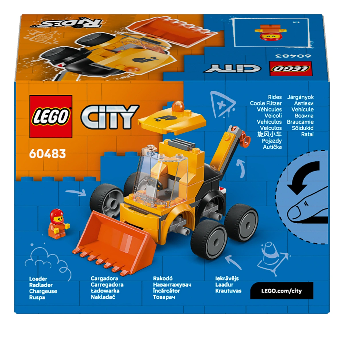 LEGO City Brick Rides Автівки — Будівельний навантажувач 60483 — фото 9