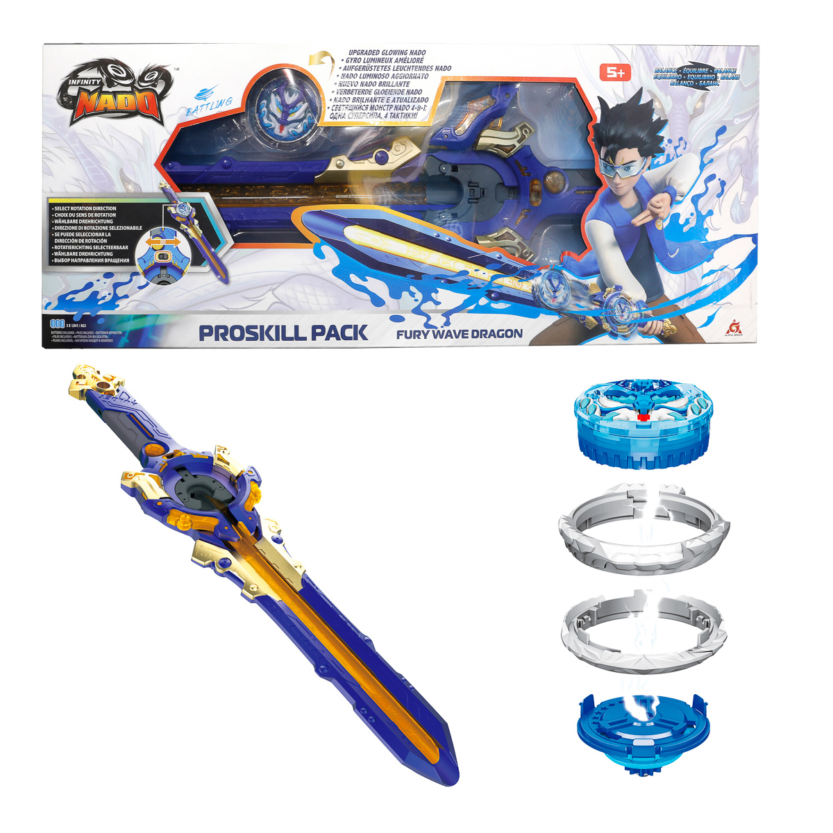 Дзиґа Infinity Nado VI Proskill Pack Fury Wave Dragon, EU654211 — фото 5