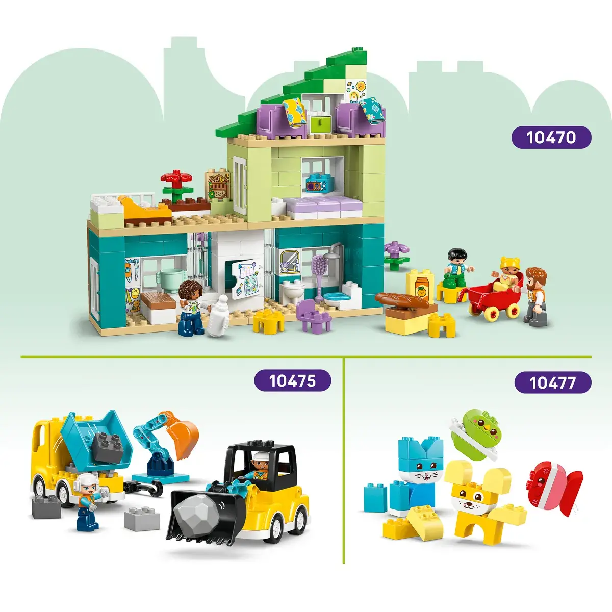 LEGO DUPLO Town 3-в-1 Будівельний майданчик і техніка 10476 — фото 3