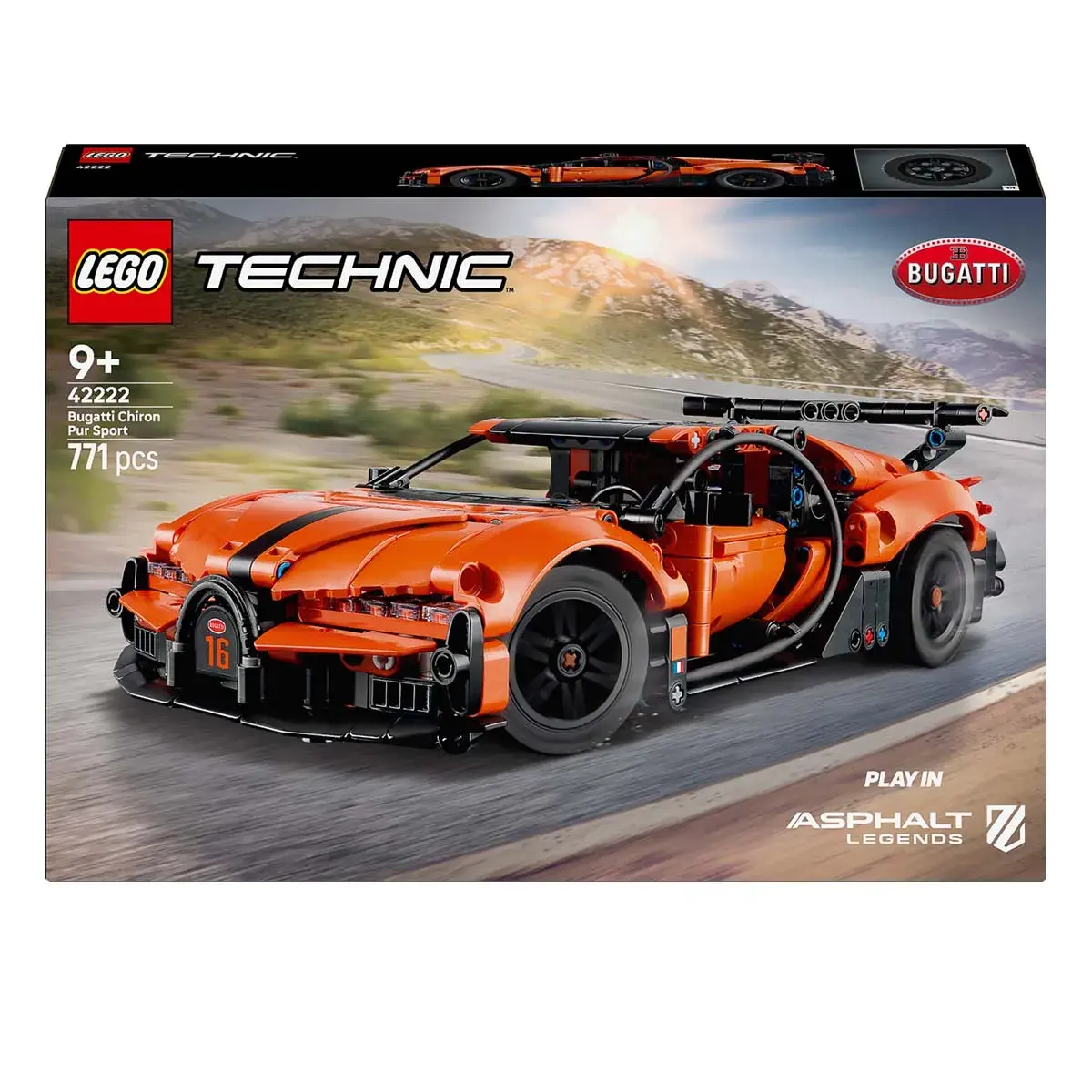 LEGO Technic Гіперкар Bugatti Chiron Pur Sport 42222