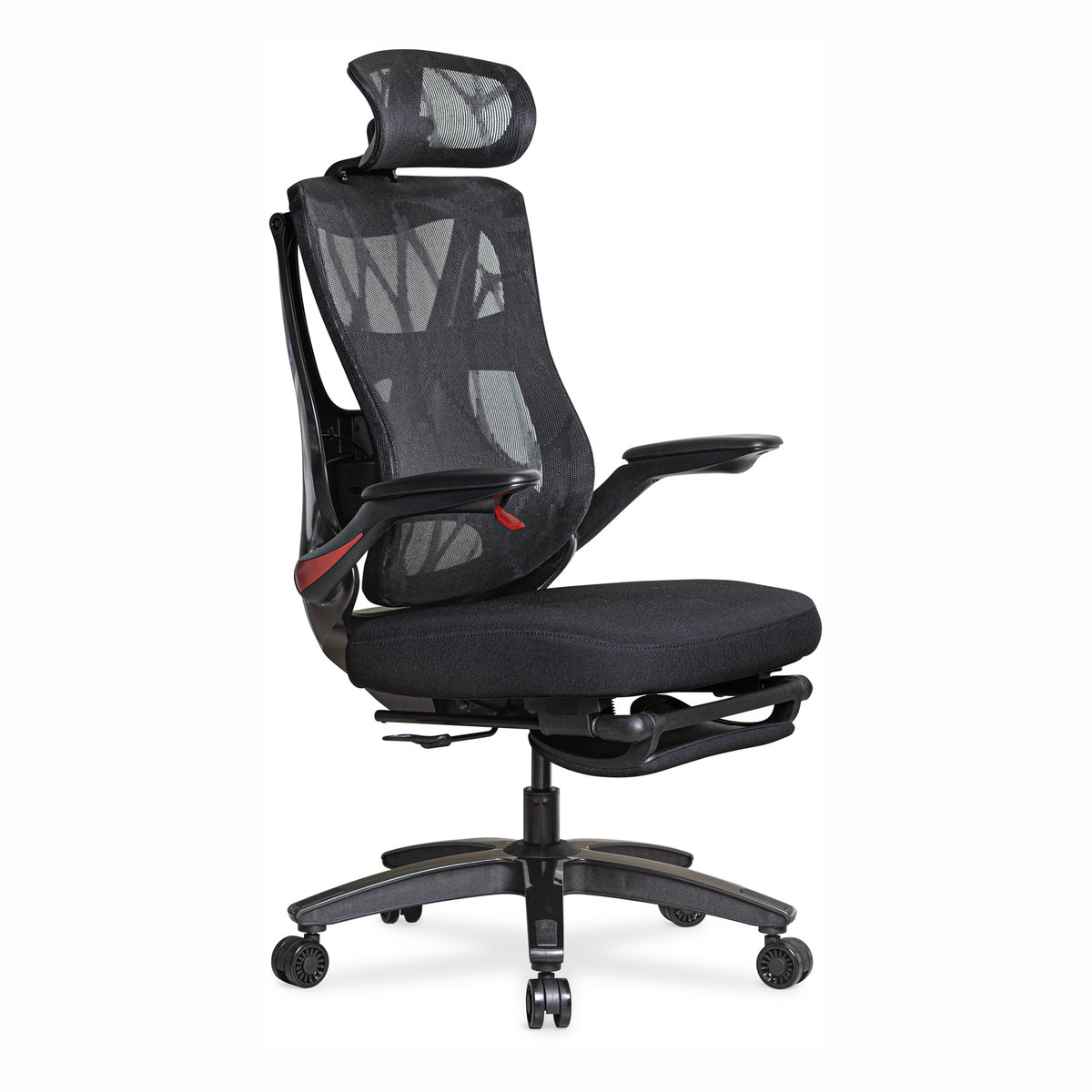Крісло Mealux G30 Black Red (HF-G30 F/RB)