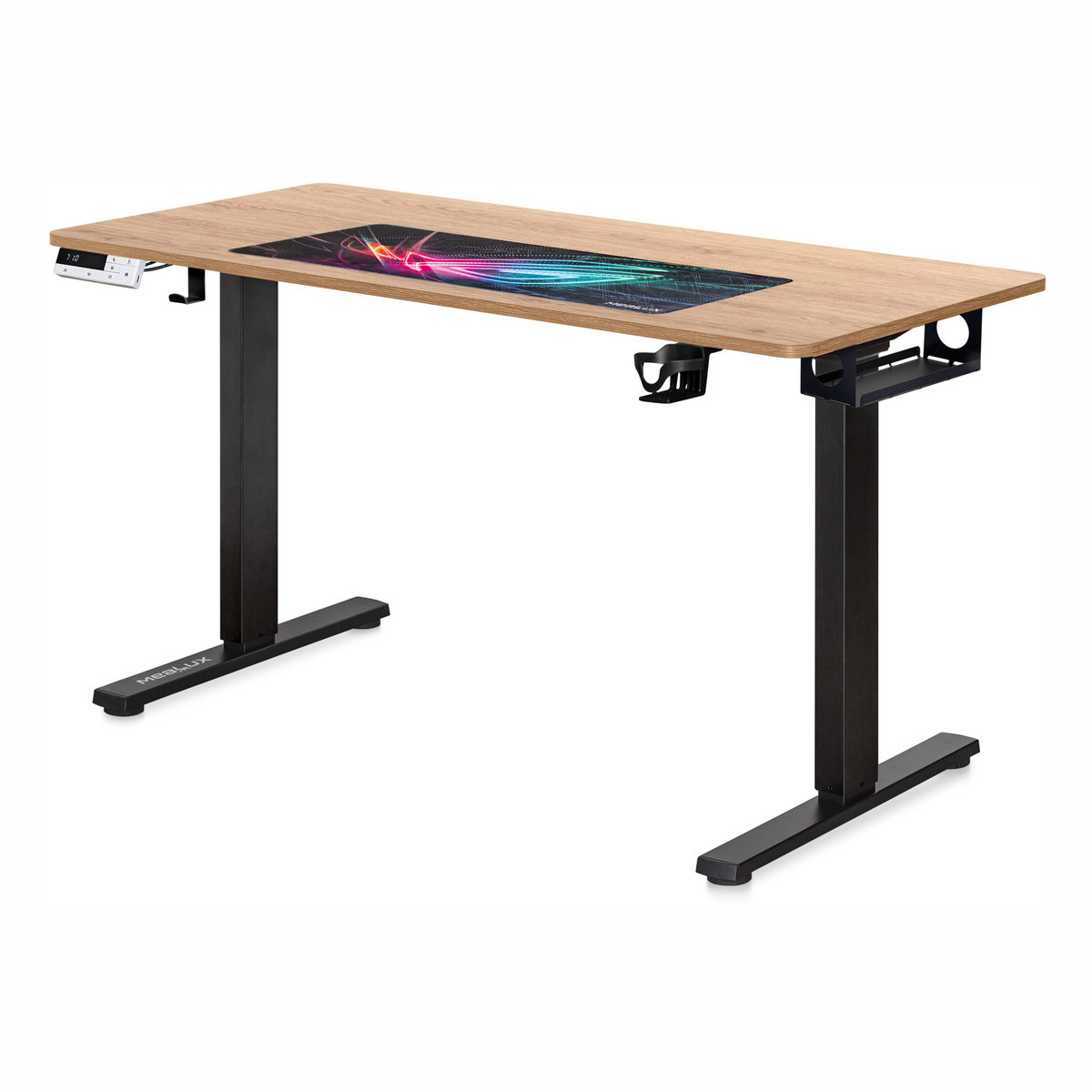 Стіл Mealux PowerDesk Duo Mahogany (EVO-242 Duo Mahogany/B)      