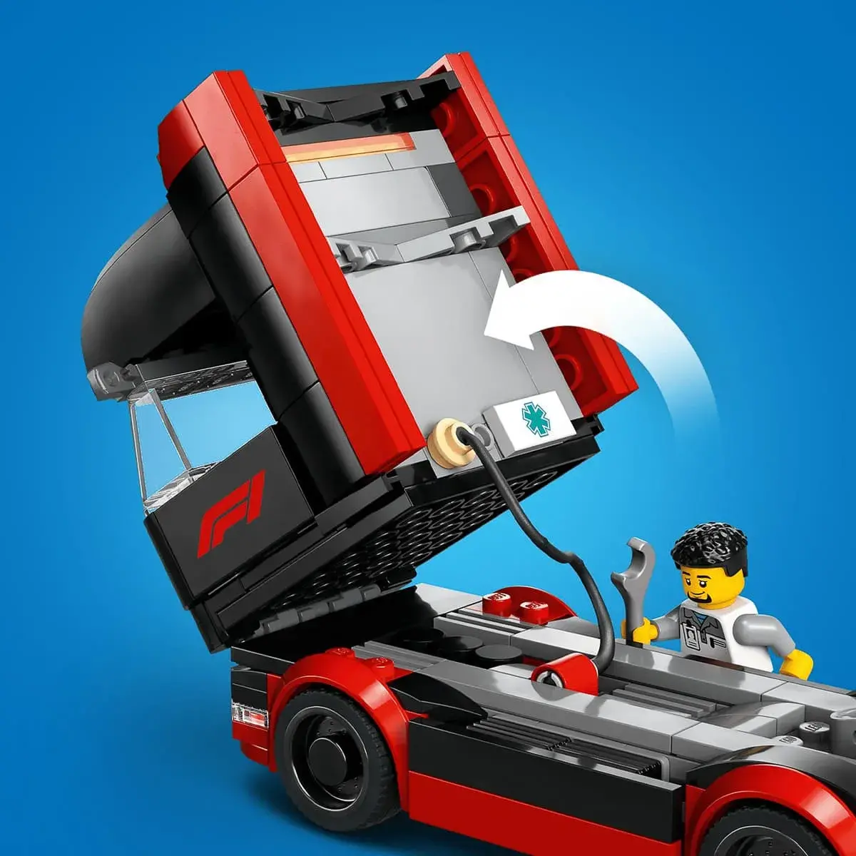 LEGO City Вантажівка F1 з автомобілями RB20 та AMR24 60445 — фото 7