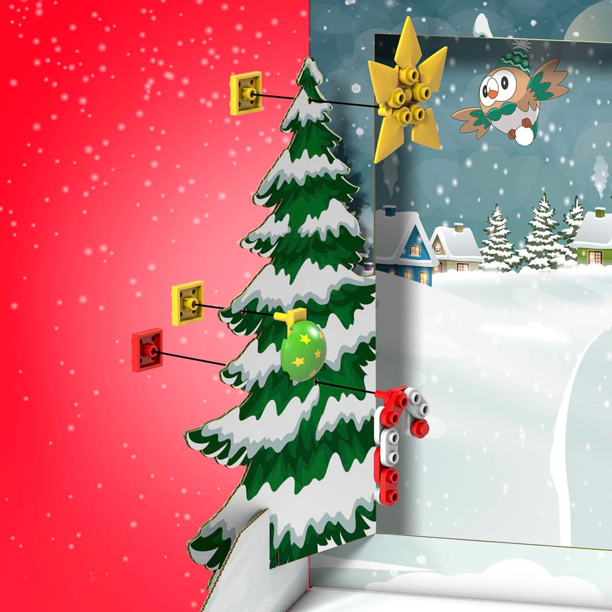 Адвент-календар-сюрприз Pokemon Mega Construx Зимові пригоди Покемонів, GYG99 — фото 4