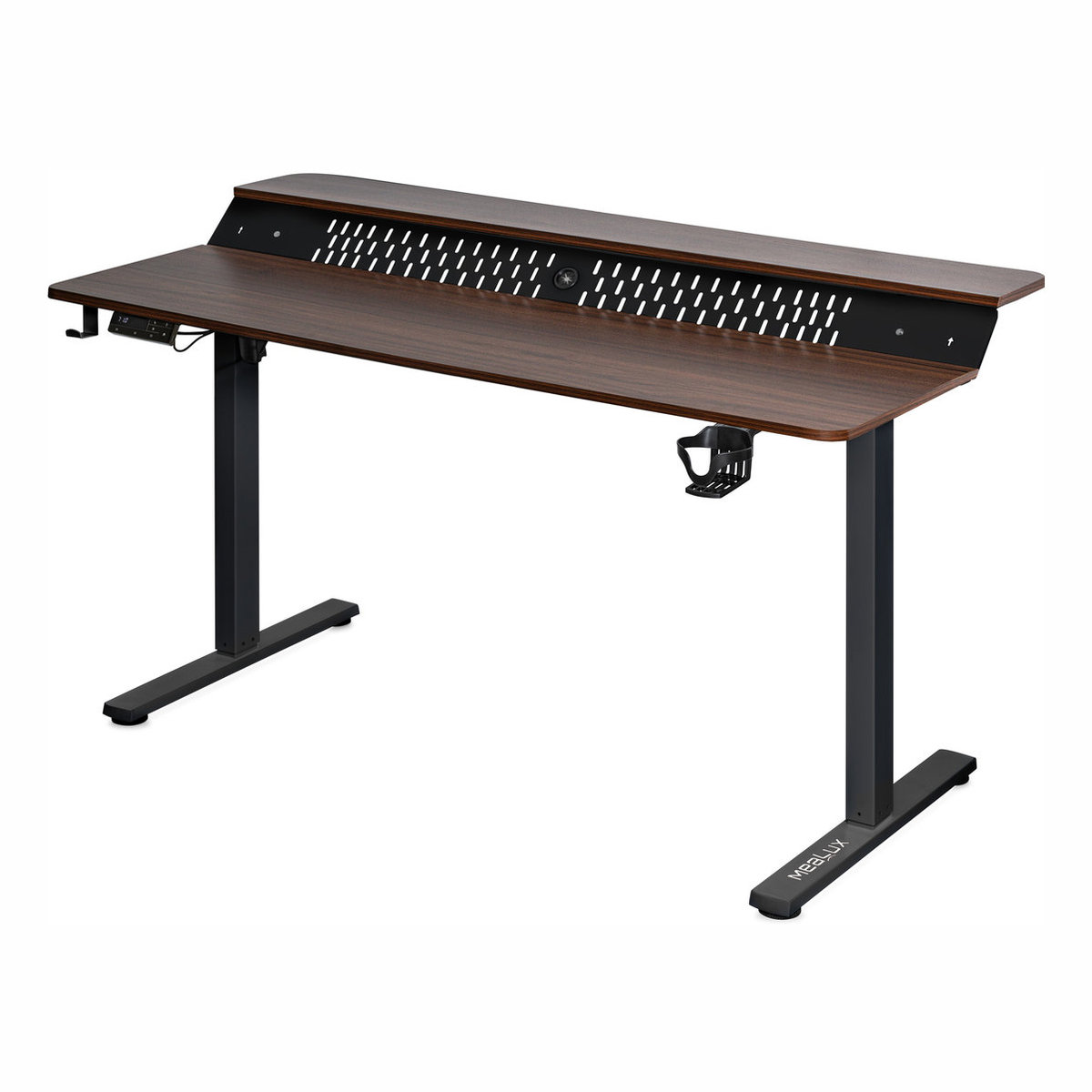 Стіл Mealux Powerdesk Extra XL Walnut (ЕVО-264 Walnut/B)