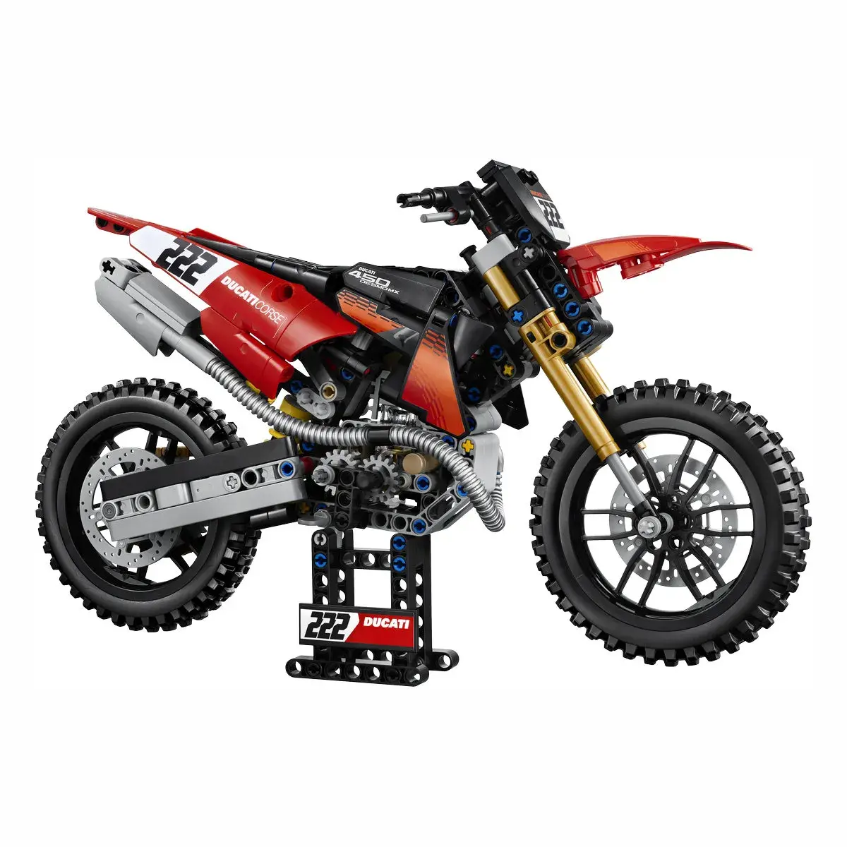 LEGO Technic Мотоцикл Ducati Desmo450 MX Factory 42238 — фото 8