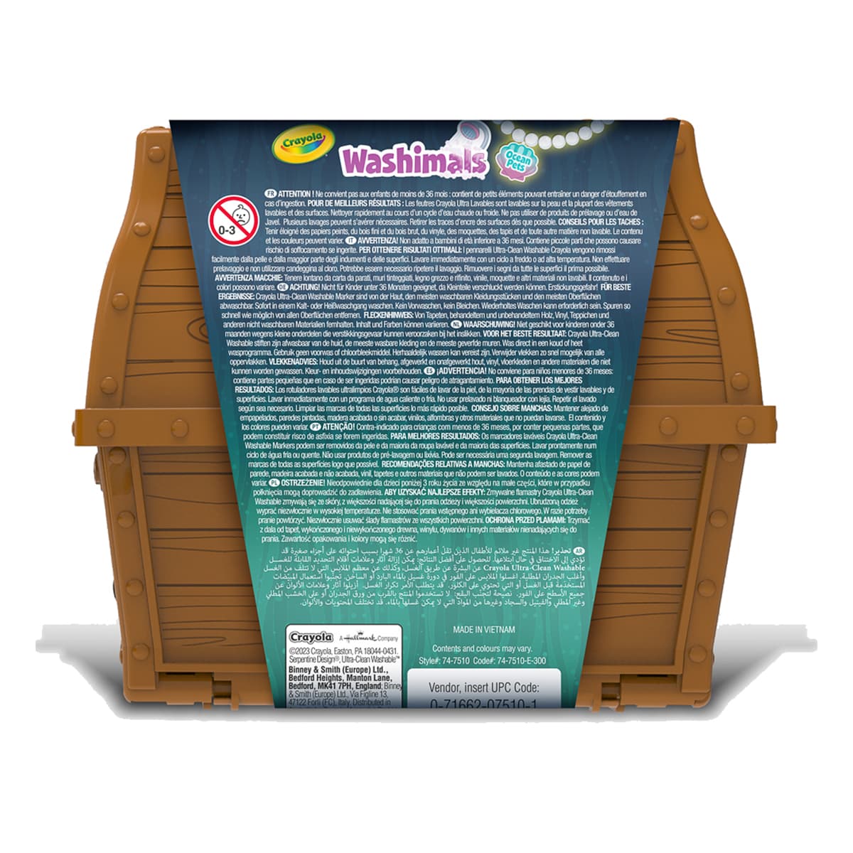 Набір для творчості Crayola Washimals Treasure Chest, 74-7510/74-7510-W — фото 2