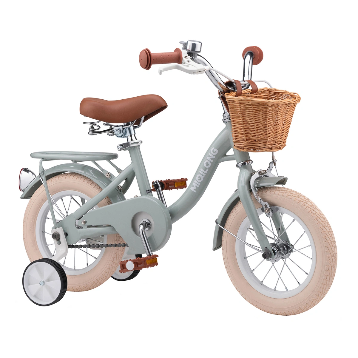 Велосипед Miqilong LS 12" Оливковий, RBB-LS12-OLIVE