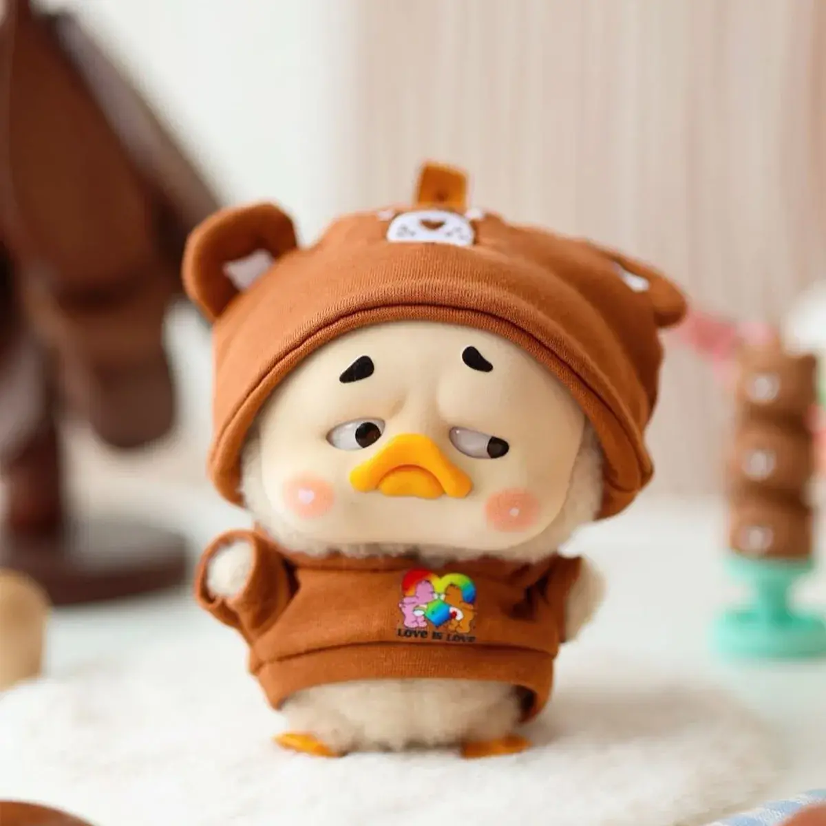 М'яка іграшка-сюрприз з кільцем Pop Top 1983toys Upset Duck x Care Bears Будь веселкою (AP17183806800C) — фото 5