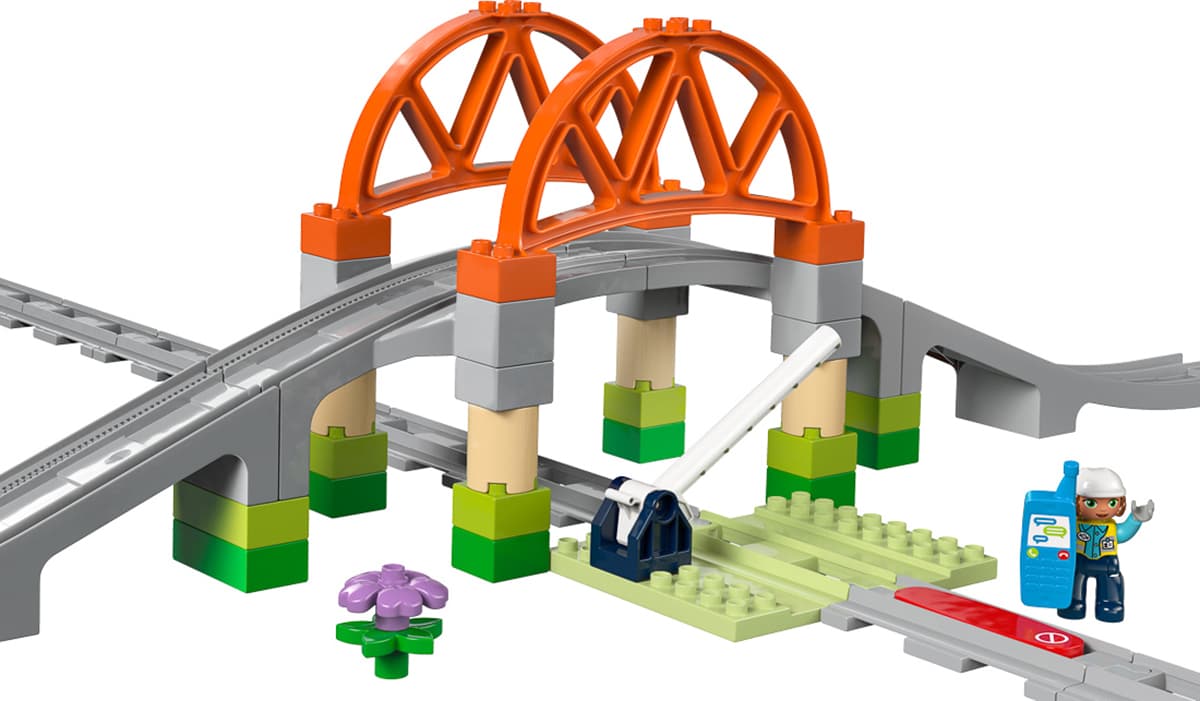 LEGO DUPLO Додатковий набір. Залізничний міст і колії 10426 — фото 8