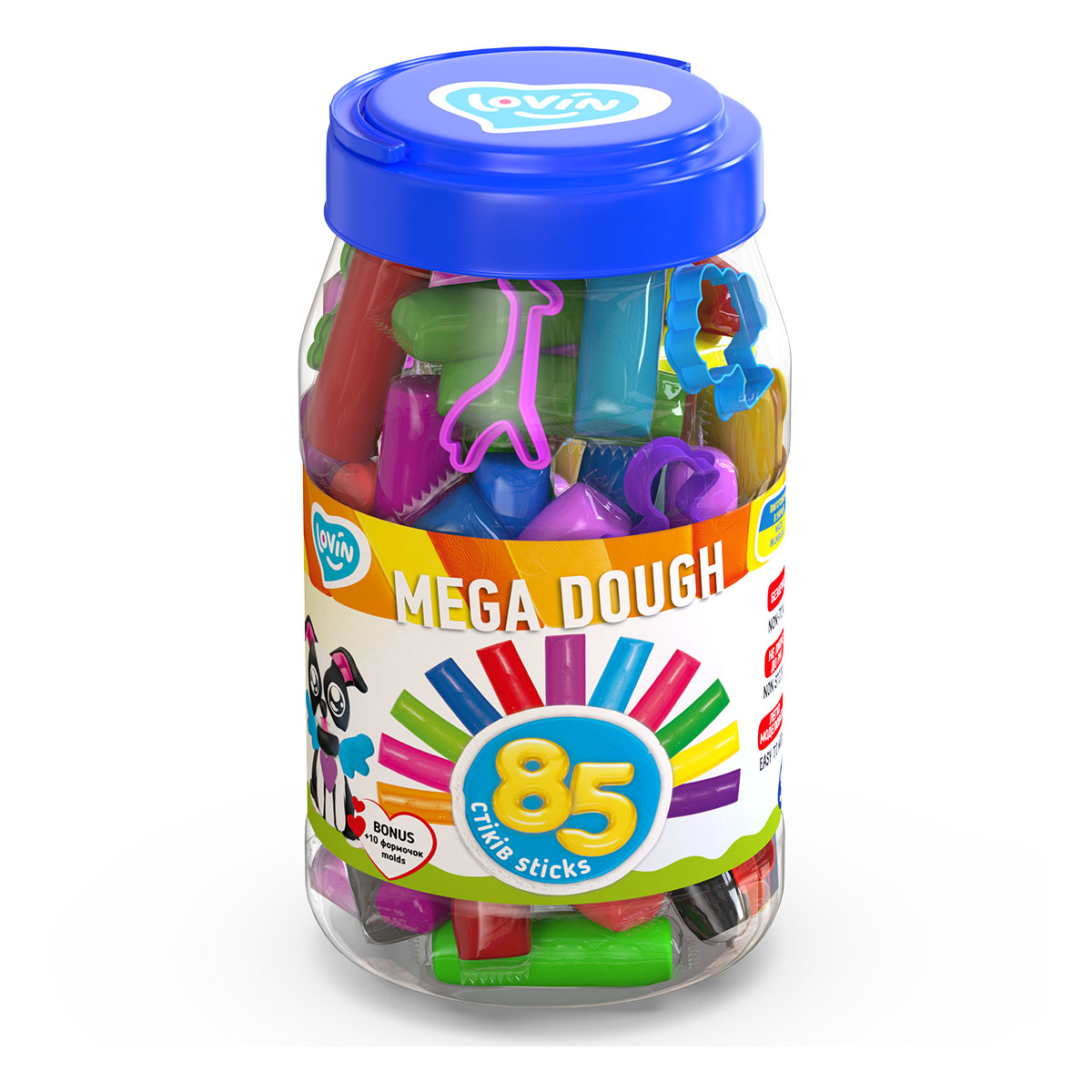 Набір для ліплення Lovin Mega Dough 85 ел, 41227