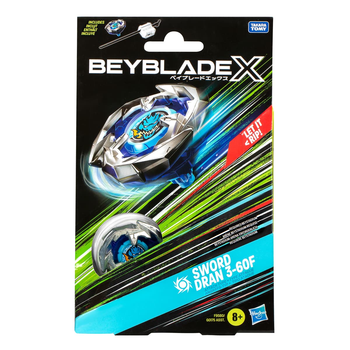 Набір Beyblade X Sword Dran із пусковим механізмом, G0175 — фото 2