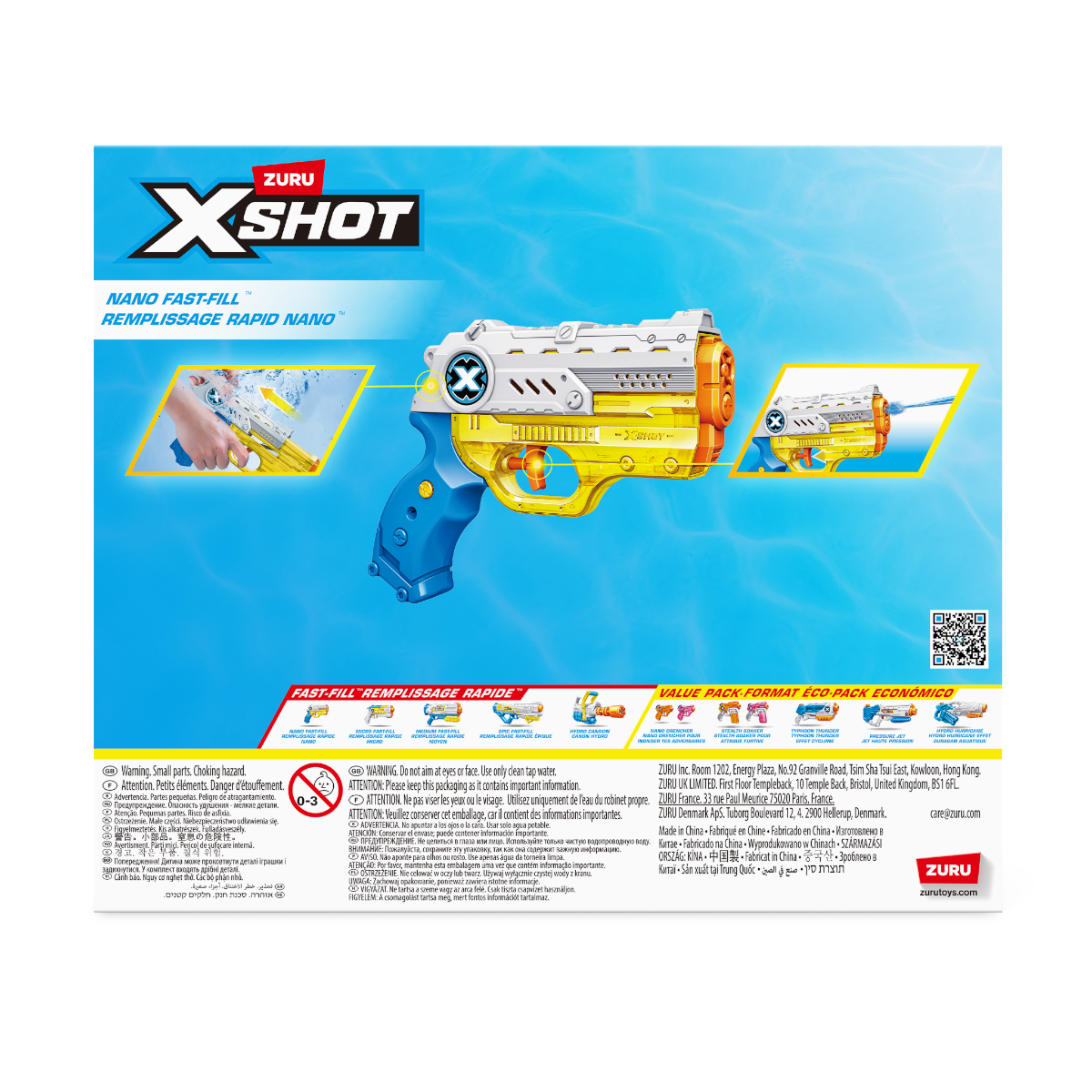 Водяний бластер Zuru X-Shot Fast-Fill Nano, 56333R — фото 4