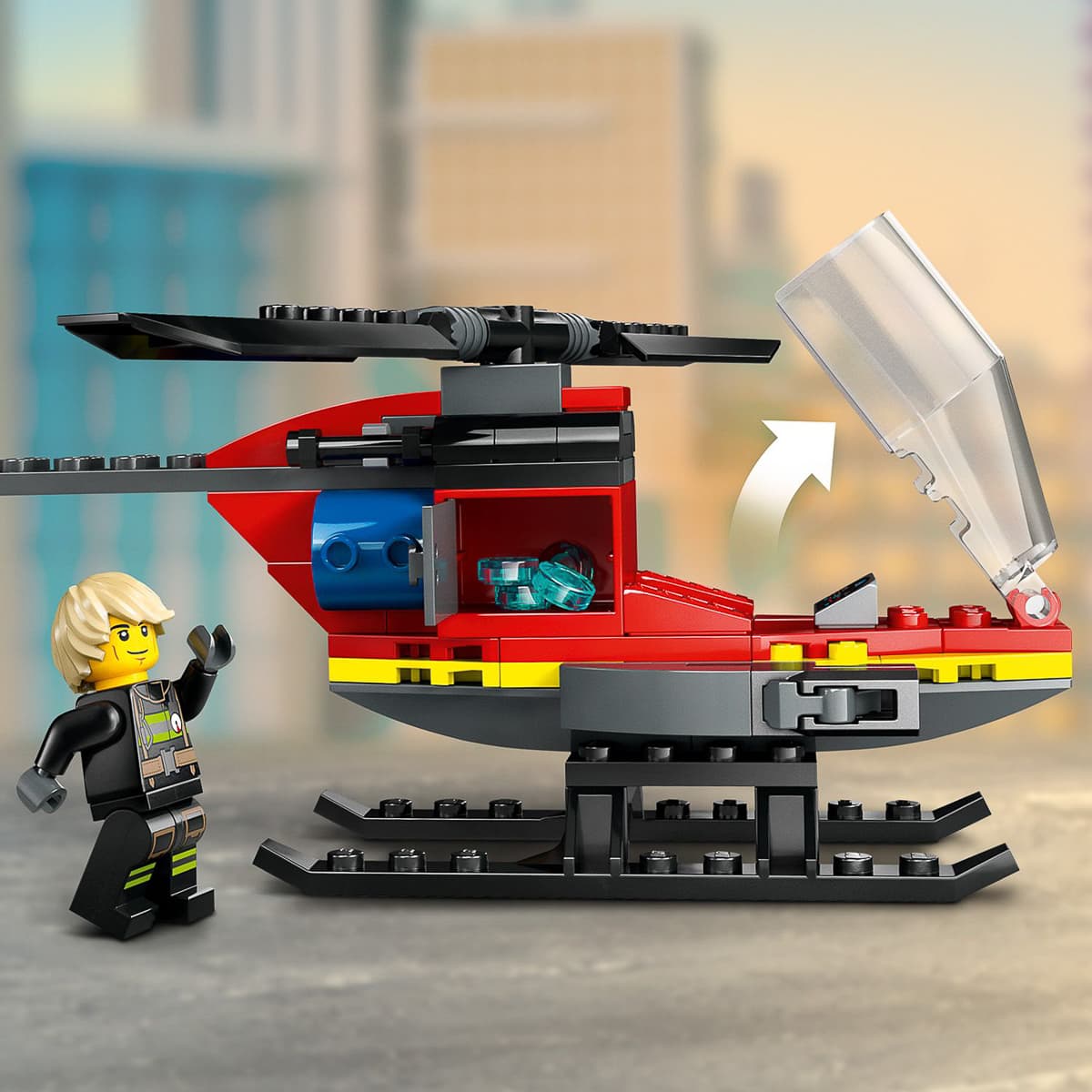 LEGO City Пожежний рятувальний гелікоптер 60411 — фото 5