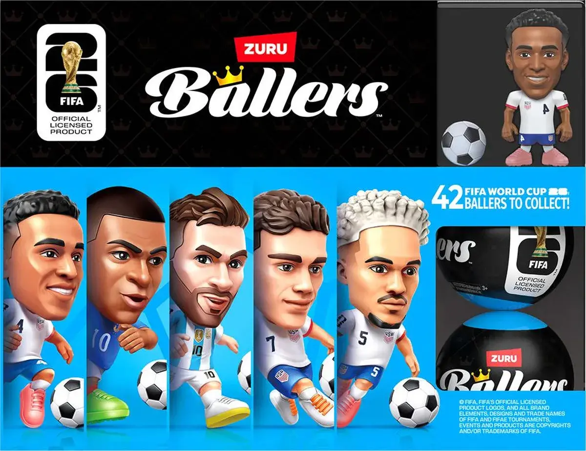 Фігурка-сюрприз футболіста у капсулі Zuru Ballers Fifa Global (Z77792) — фото 18