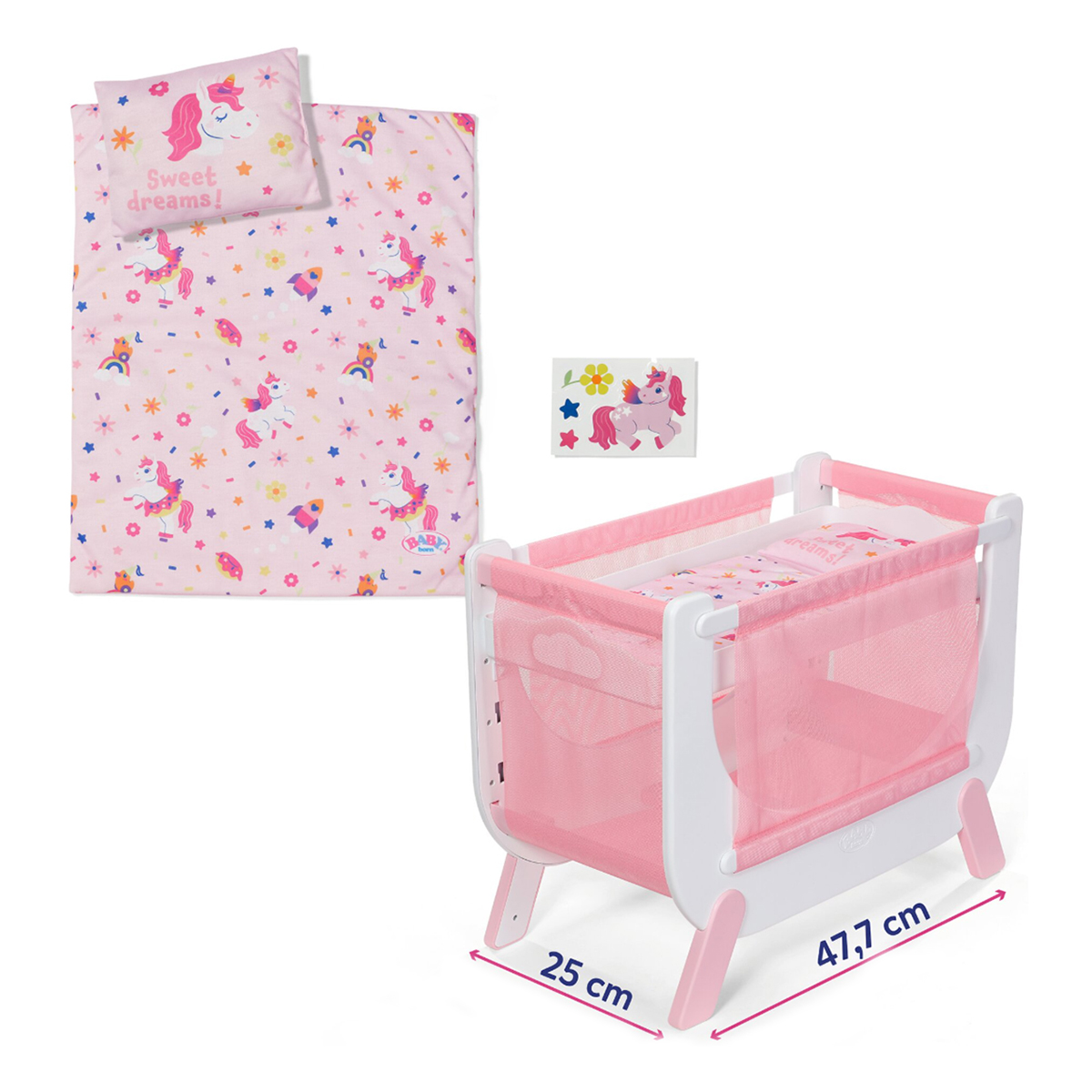 Ліжечко для ляльки Baby Born Сни Єдинорога (840993)