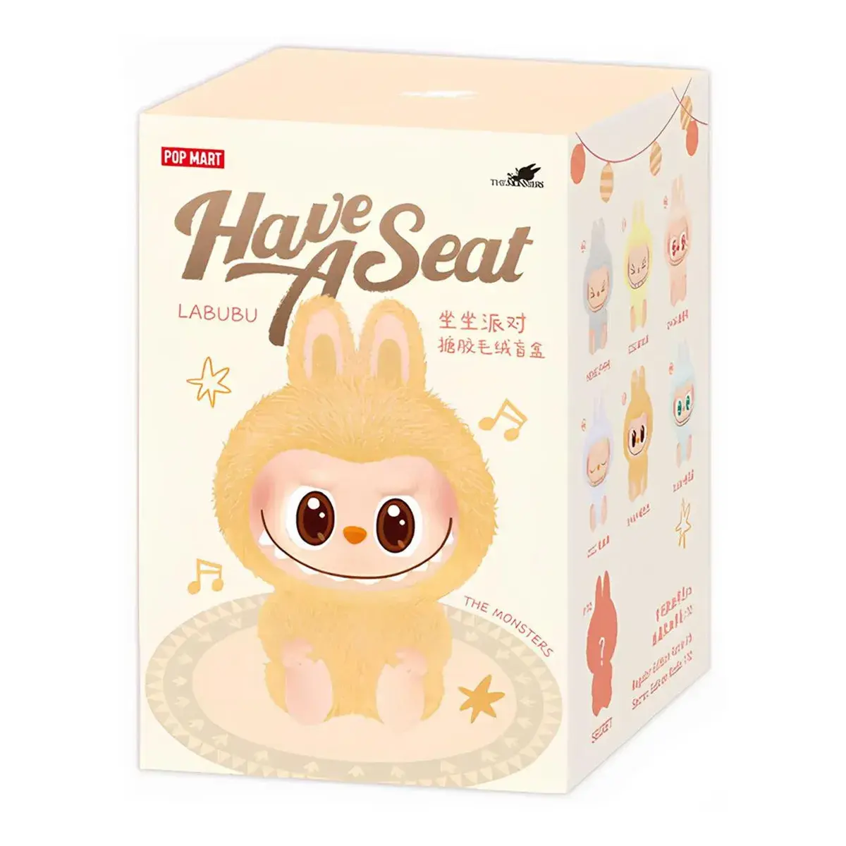 Колекційна м'яка іграшка-сюрприз Labubu Pop Mart The Monsters Have a Seat ( TMHS-01)