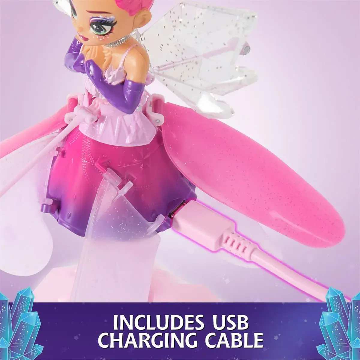 Лялька Hatchimals Crystal Flyers Літаюча казкова фея, SM30200 — фото 5