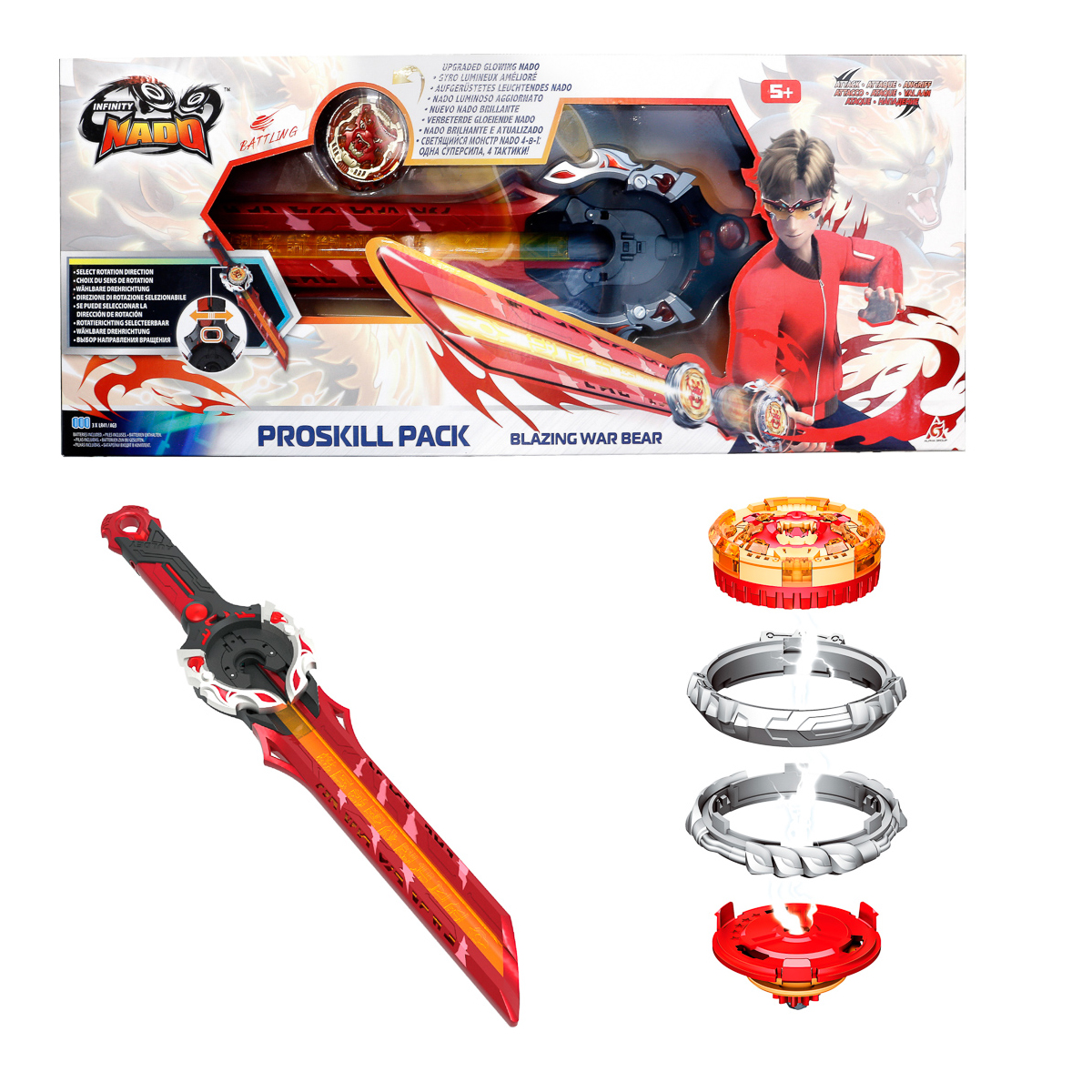 Дзиґа Infinity Nado VI Proskill Pack Blazing War Bear, EU654212 — фото 5
