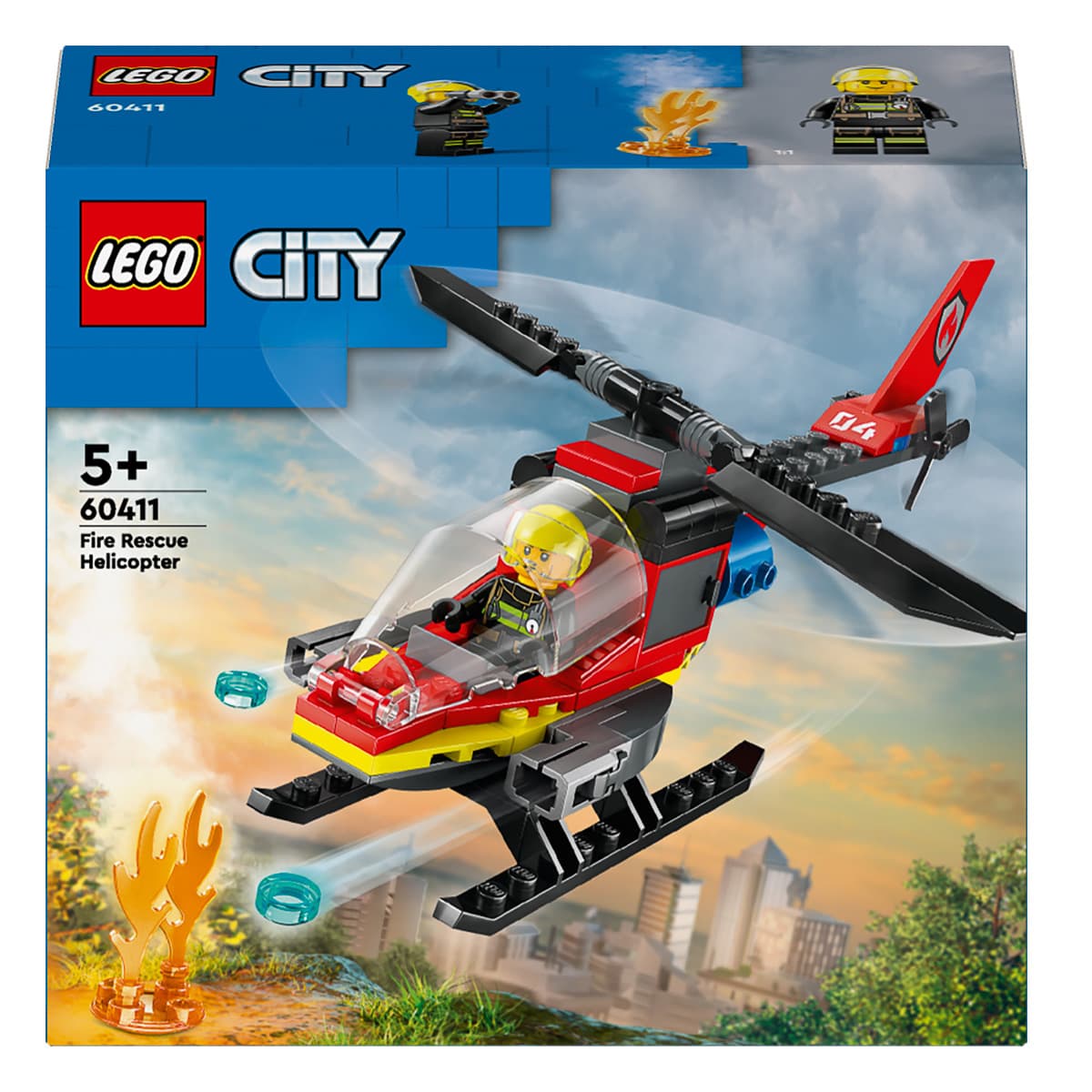 LEGO City Пожежний рятувальний гелікоптер 60411