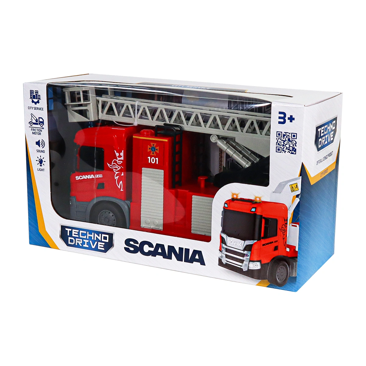 Автомодель TechnoDrive Big Truck Пожежна машина Scania — фото 12