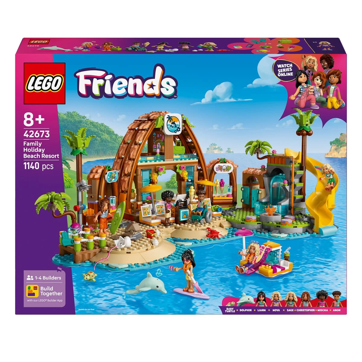 LEGO Friends Пляжний курорт для сімейного відпочинку 42673