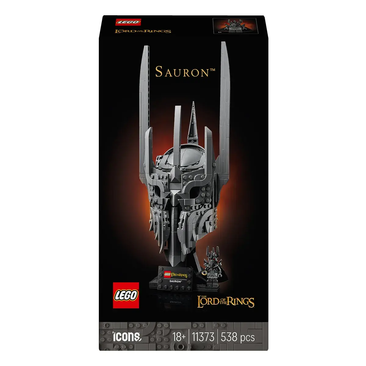 LEGO ICONS Володар перснів: шолом Саурона 11373