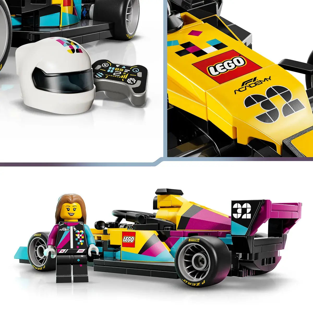 LEGO Speed Champions Гоночний автомобіль F1 ACADEMY LEGO 77258 — фото 9