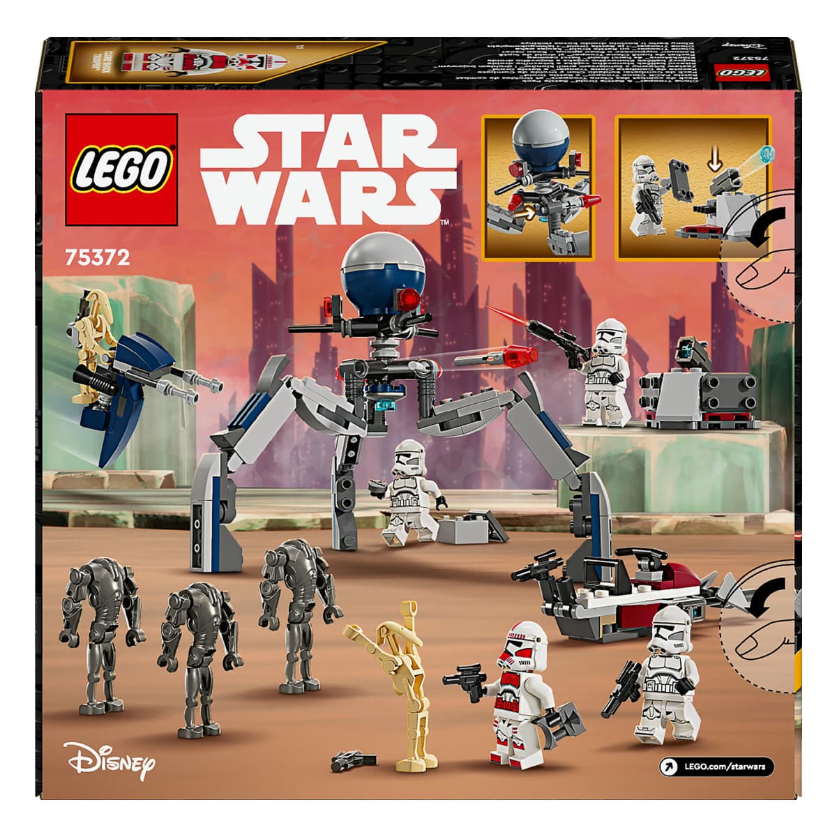 LEGO Star Wars Клони-піхотинці й Бойовий дроїд. Бойовий набір 75372 — фото 9