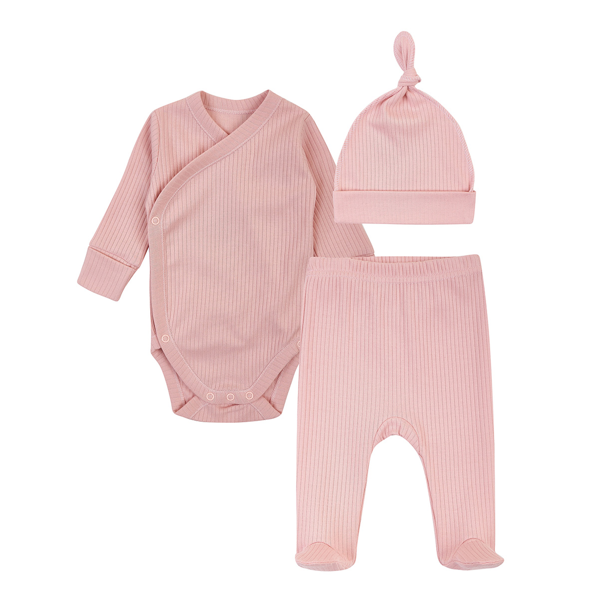 Комплект Krako Боді Повзунки Шапочка Bedtime story pink