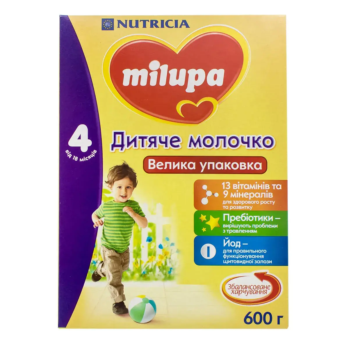Суха молочна суміш Milupa 4, 600 г