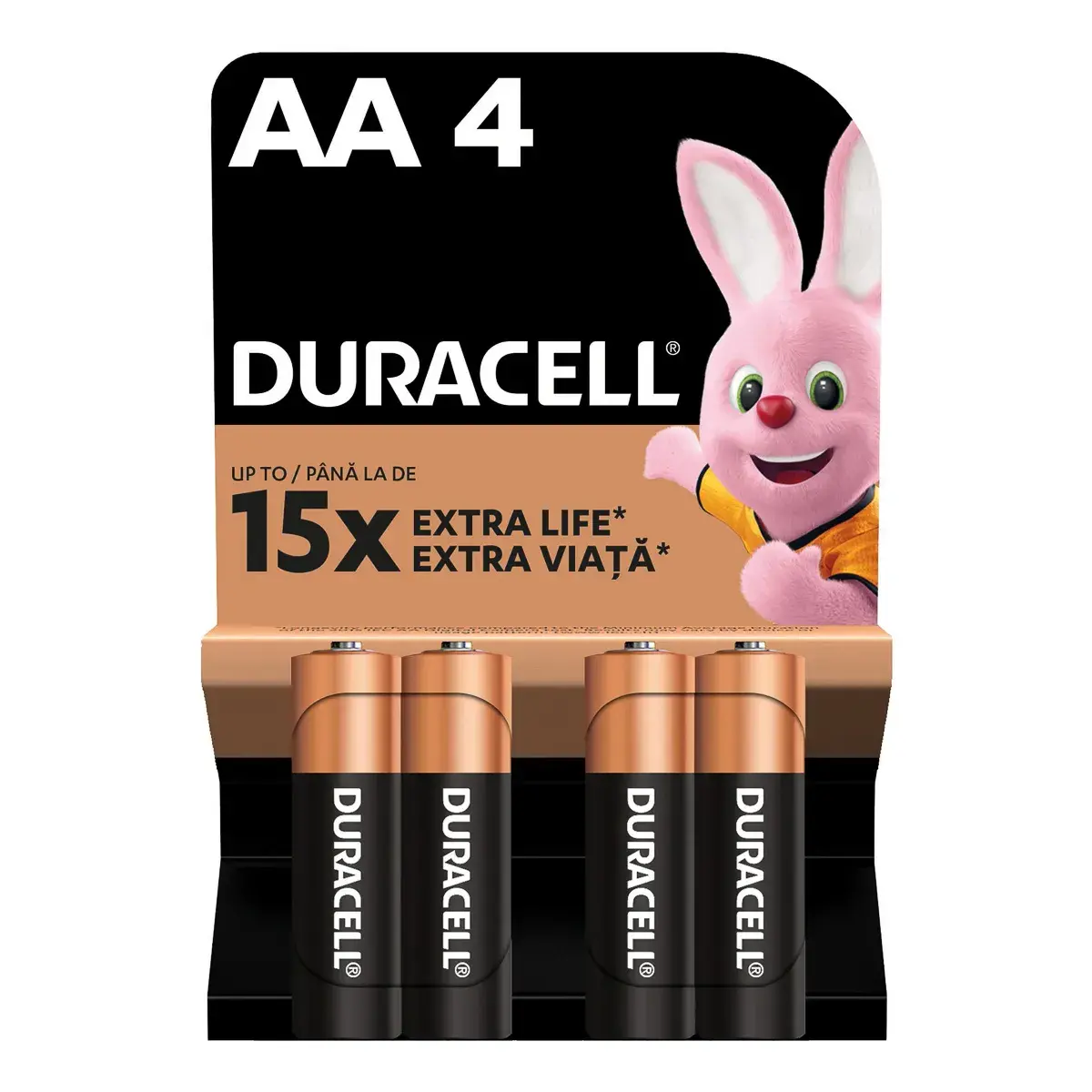 Батарейки лужні Duracell Basic AA 1.5V LR06/MN1500 4 шт, 204-00166-00