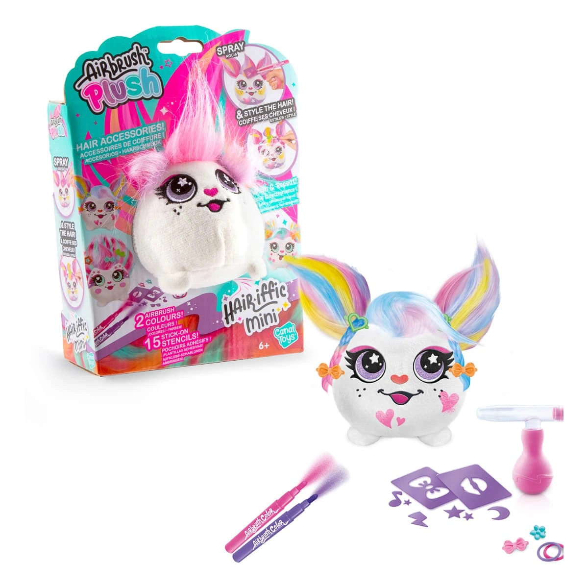 Набір Canal Toys Diy Airbrush plush Hair'iffic Зроби зачіску Пінкі — фото 5
