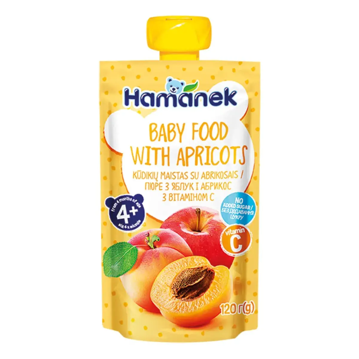 Пюре Hamanek Яблуко Абрикос 120 г