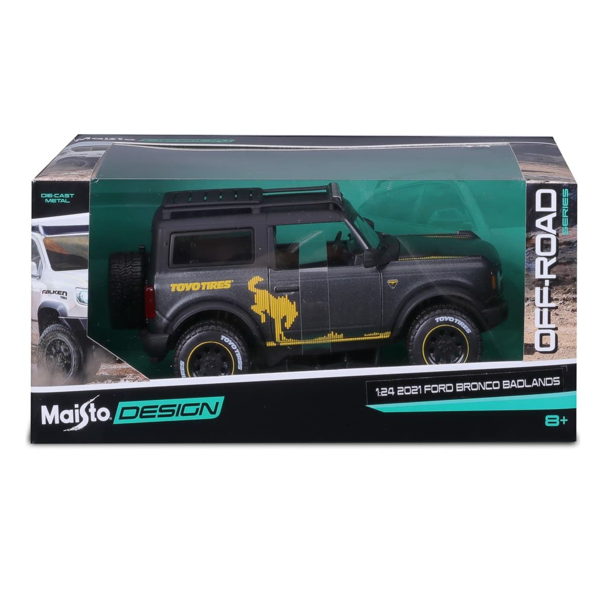 Машинка Maisto Ford Bronco Badlands 1:24, 32541MET.GREY — фото 2