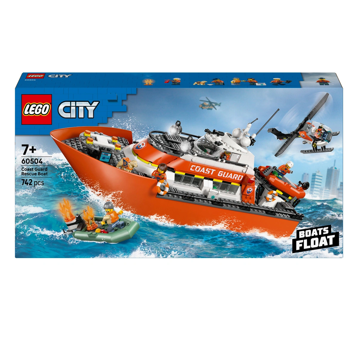 LEGO City Exploration Рятувальний катер і гелікоптер берегової охорони 60504