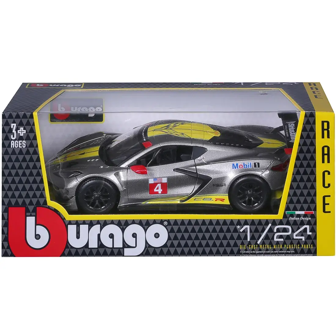 Автомодель Bburago Chevrolet corvette C8.R 1:24, 18-28024 — фото 2
