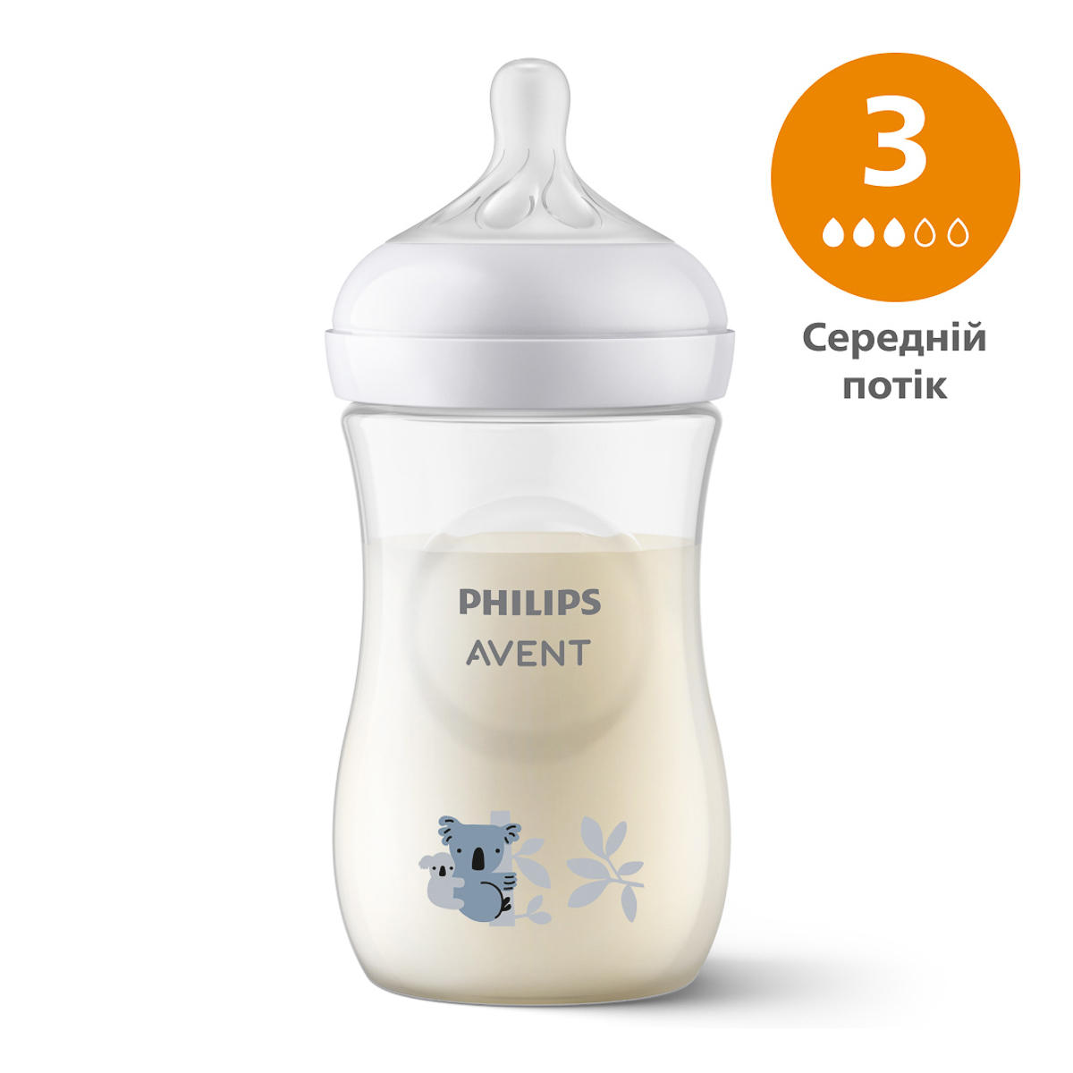 Пластикова пляшечка Philips Avent Natural Коала 260 мл SCY903/67