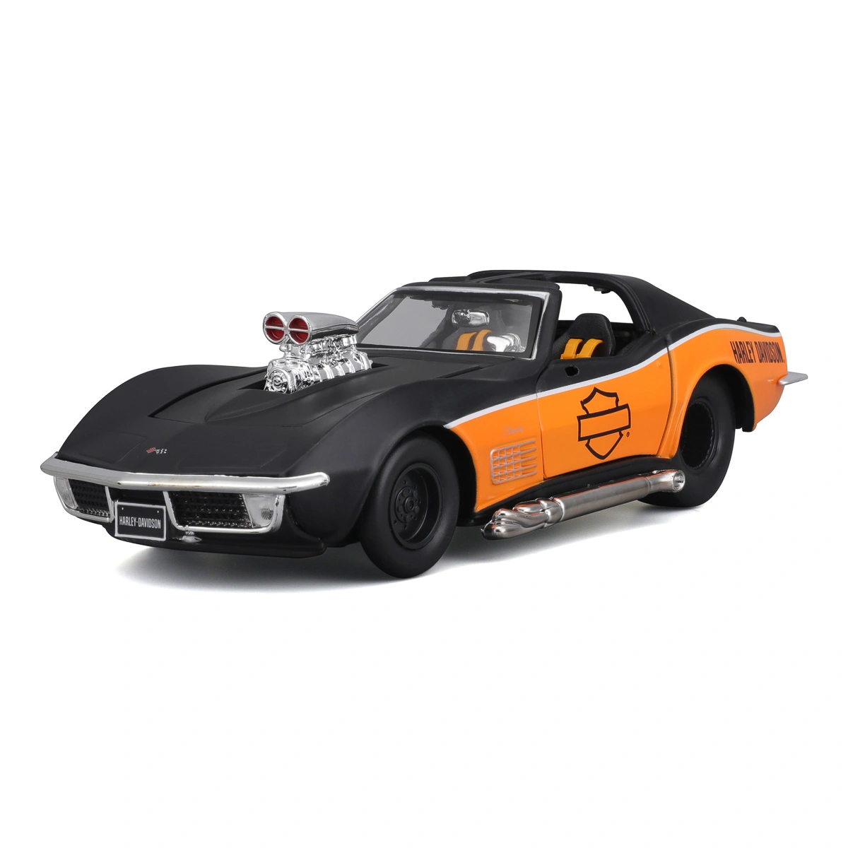 Машинка Maisto Harley-Davidson Custom 1970 Chevrolet Corvette