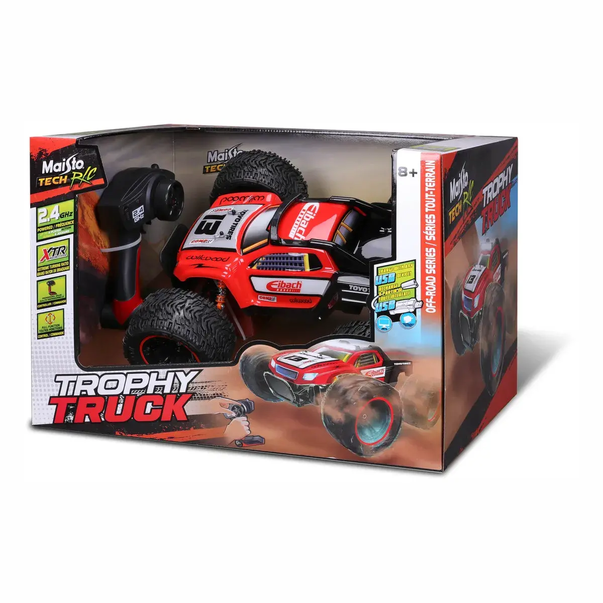 Автомодель Maisto Off-Road Desert Racer на р/к (81466 red) — фото 9