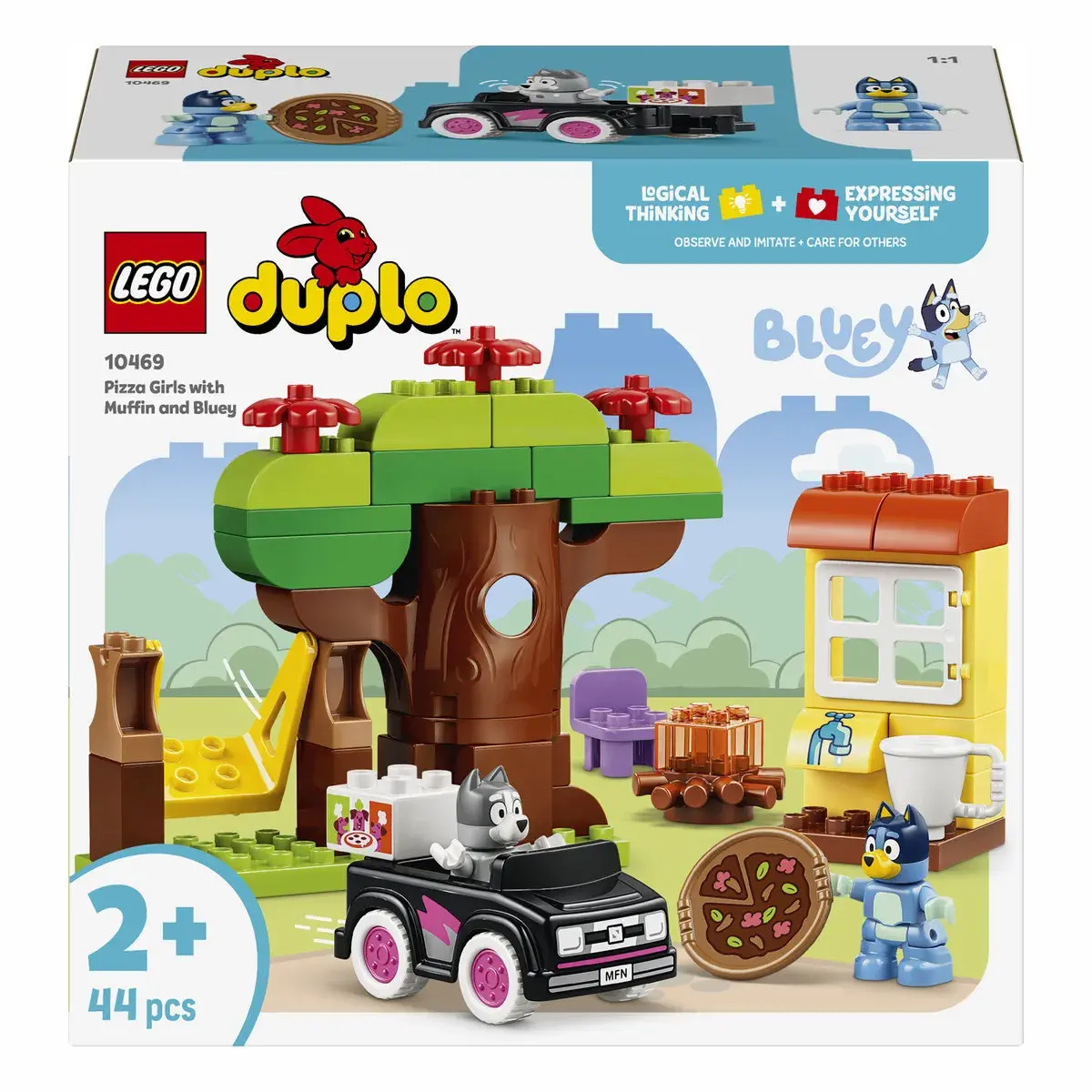 LEGO DUPLO Bluey «Піцерія» з Мафіном та Блуї 10469