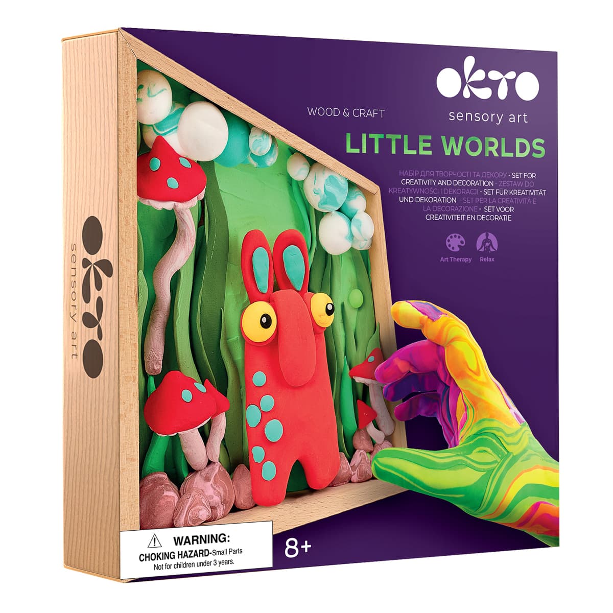 Набір для ліплення Okto Wood and Craft Зроби сам Маленькі світи Троль 21х21, 20031
